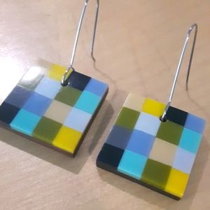 Handmade Resin & Wood Earrings